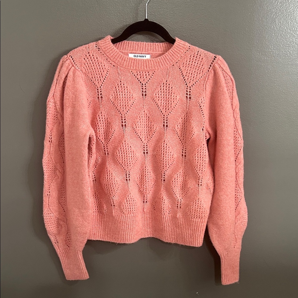 Old Navy Women's Coral Knit Sweater